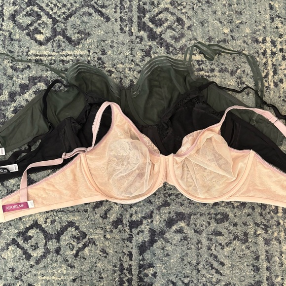 Bundle of 3 Adore Me Demi Bras Size 40DDD - Picture 7 of 7